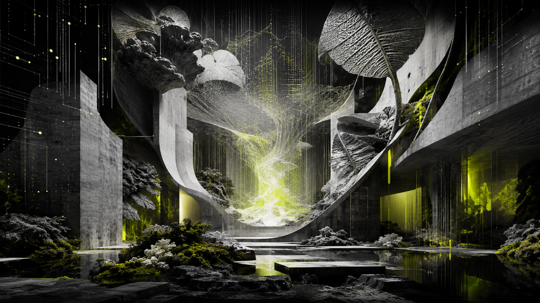 abstract digital nature
